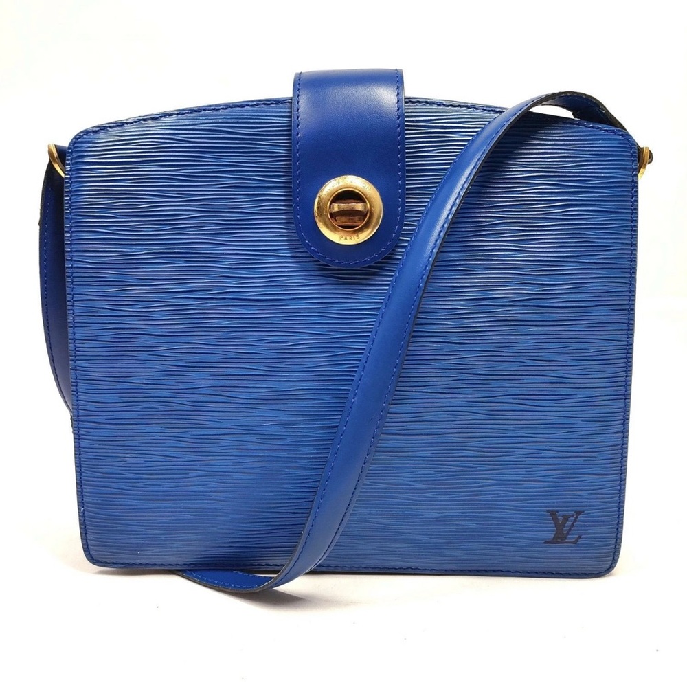 Louis Vuitton Blue Crossbody Bag LV Capucines Shoulder Bag Captin Blue Epi